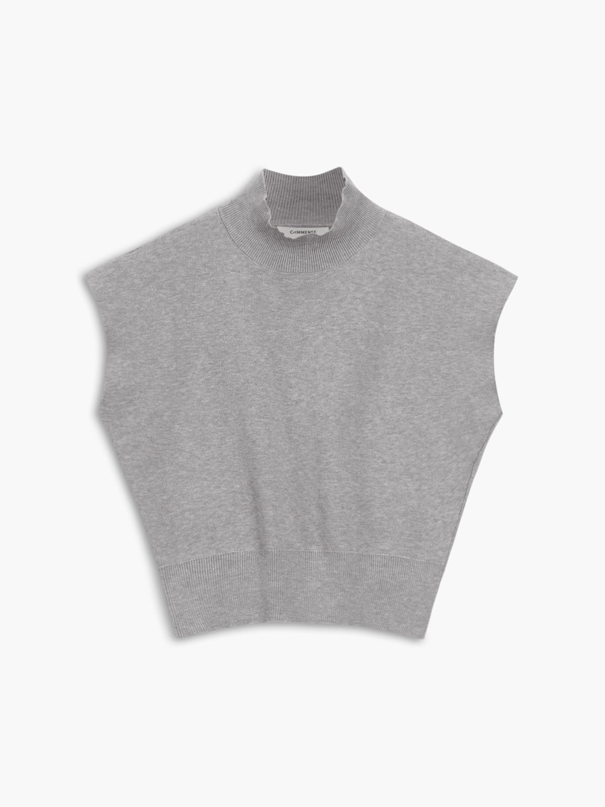 Solid pullover sweater vest casual knit sleeveless top with slight stretch for all-day comfort