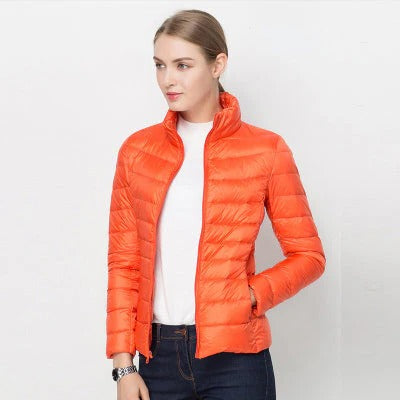 Wavlynn women's lightweight down jacket ultra-light insulation slim silhouette travel-ready everyday layer