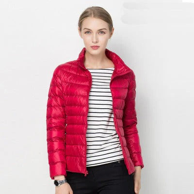 Wavlynn women's ultralight down jacket slim silhouette packable insulation for travel and everyday wear