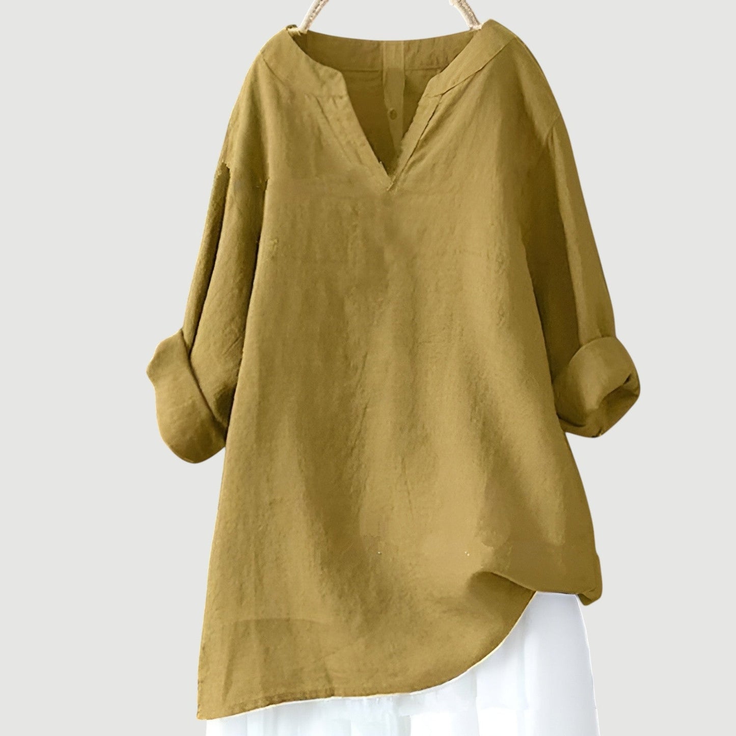 Nicole relaxed-fit airy top in lightweight fabric with breezy open design for effortless warm-weather style