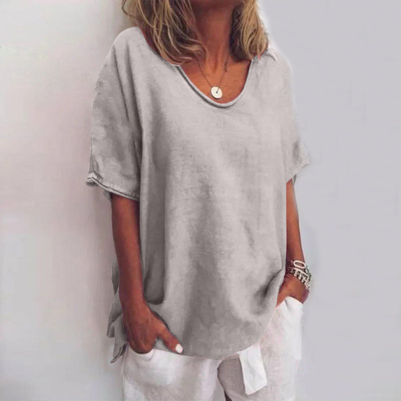 Kathleen loose blouse lightweight breathable fabric relaxed fit everyday elegant women's top