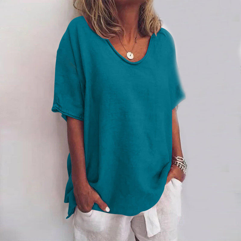 Kathleen loose blouse lightweight breathable fabric relaxed fit everyday elegant women's top