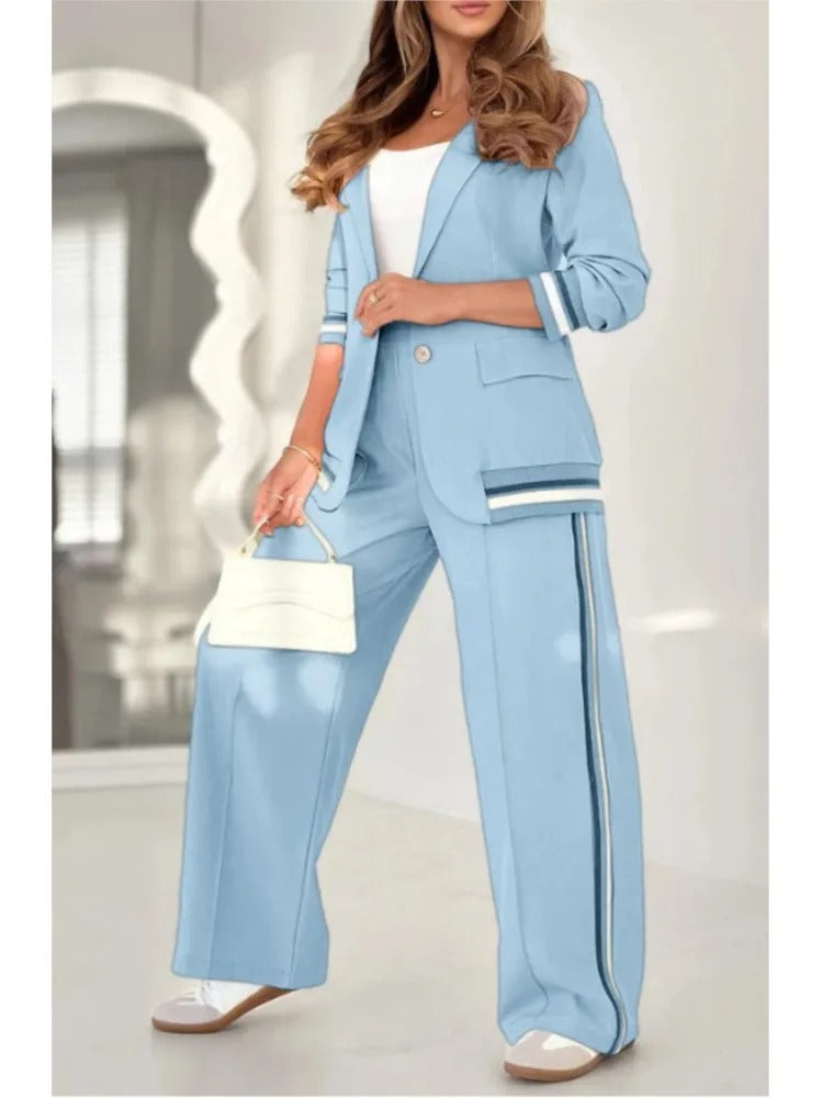 Natalie lounge set relaxed fit soft drape two-piece smooth silhouette for all-day comfort