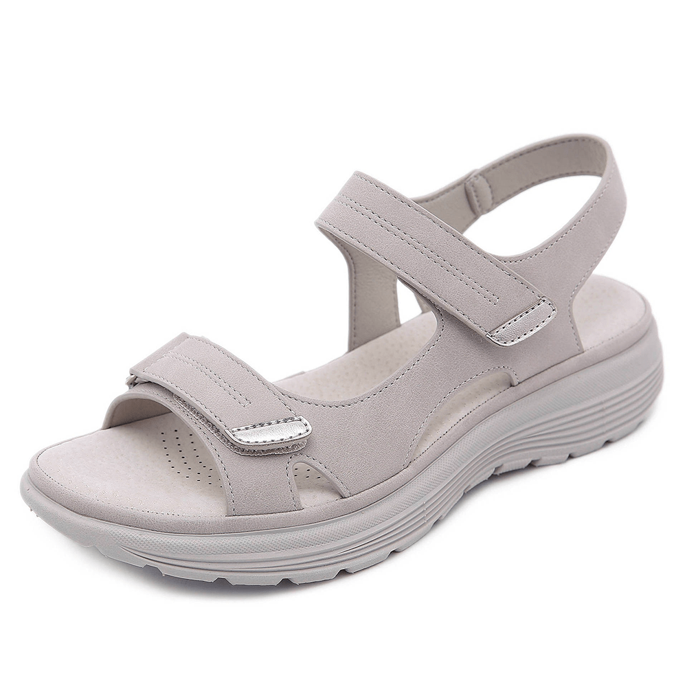 Women's comfort adjustable sandals with contoured support, cushioned footbed, and sleek contemporary finish