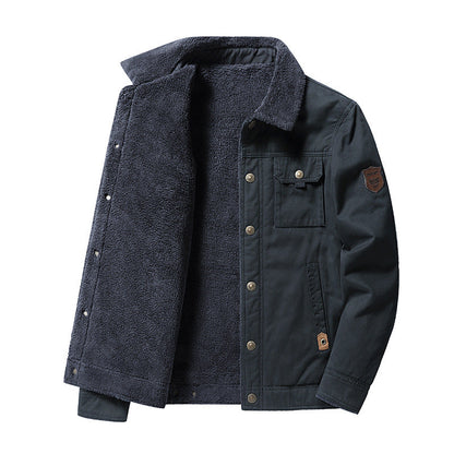 Mason men's winter jacket wool-lined thick outer shell warm outerwear for snowy cold days