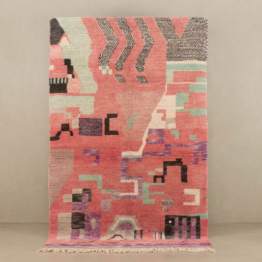 Mnahu - vintage boujad rug - Wavlynn