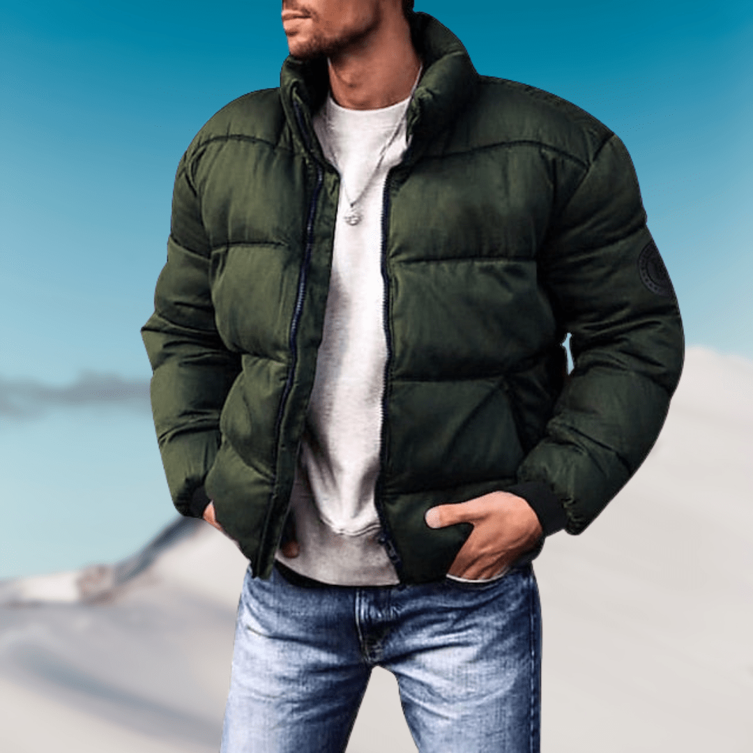 Axel unisex puffer jacket insulated winter coat with thermal lining streamlined silhouette men women