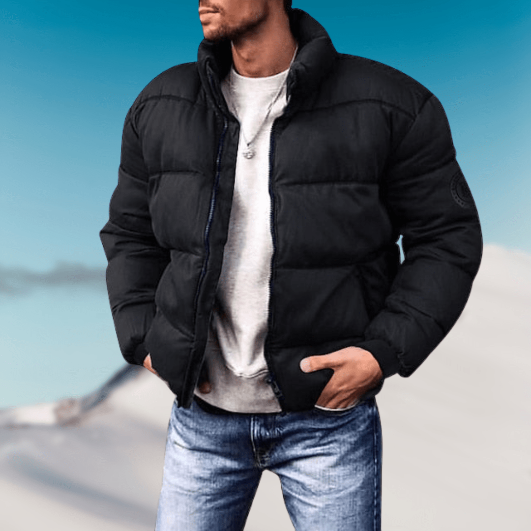 Axel unisex puffer jacket insulated winter coat with thermal lining slim fit modern silhouette