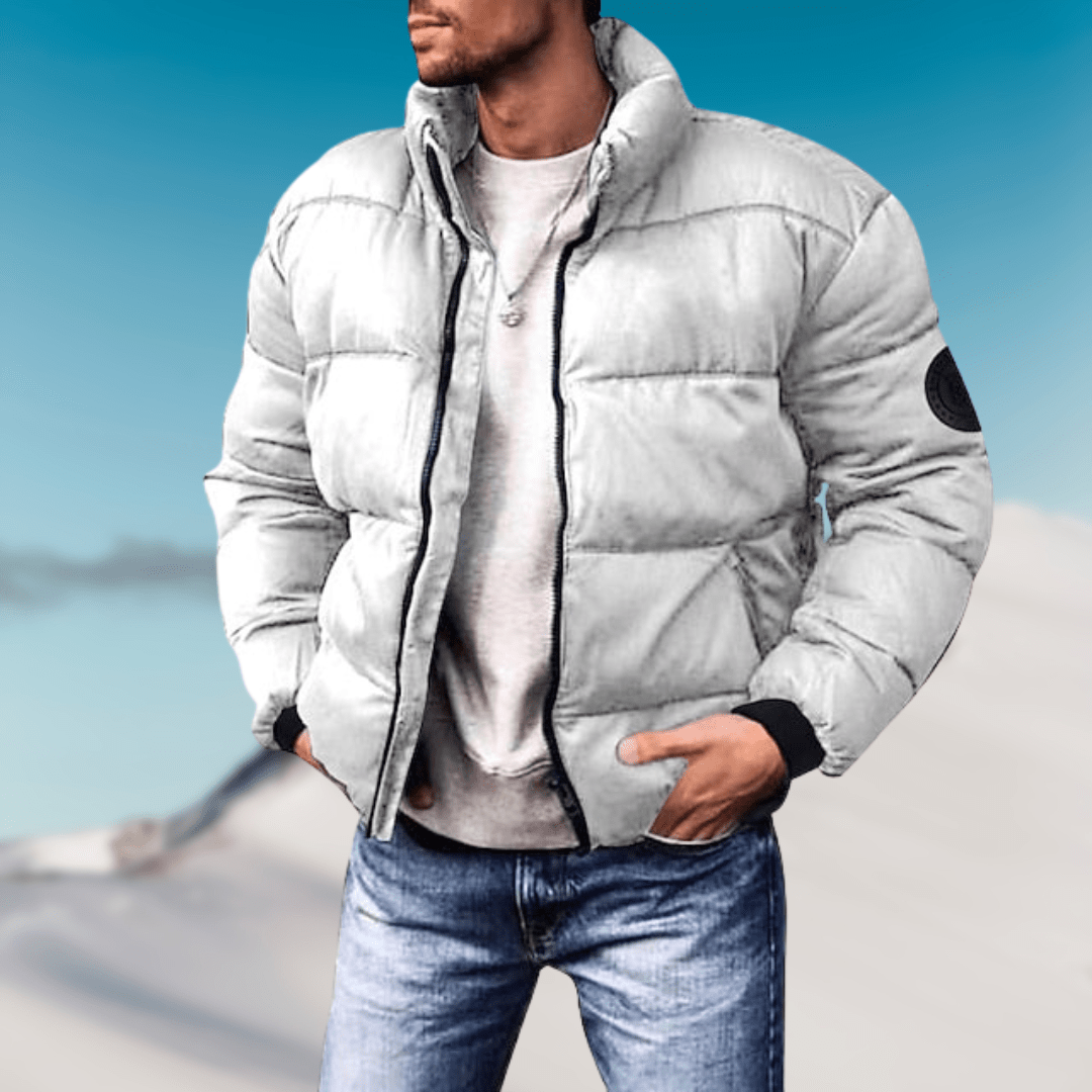 Axel unisex puffer jacket insulated winter coat with thermal lining streamlined silhouette men women