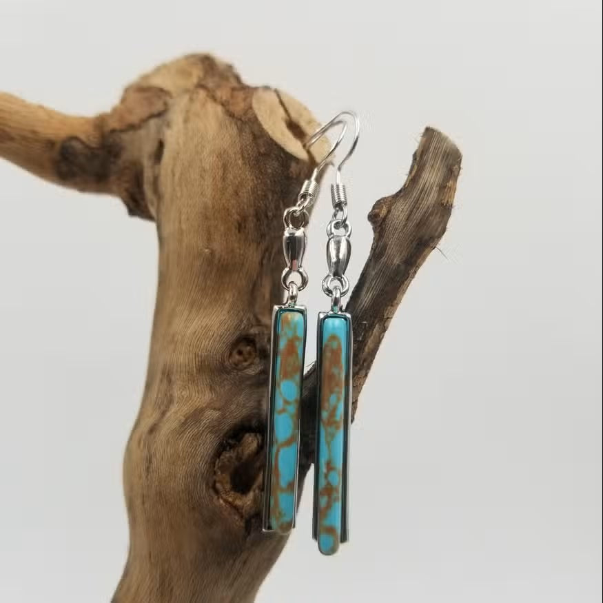 Azura™ | Vintage Turquoise Earrings - WAVLYNN