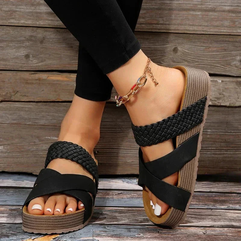 Carmen women's orthopedic cushioned sandals with contoured footbed and secure straps for all-day support