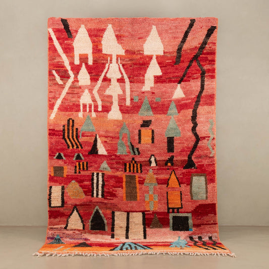 Nejma - vintage boujad rug - Wavlynn