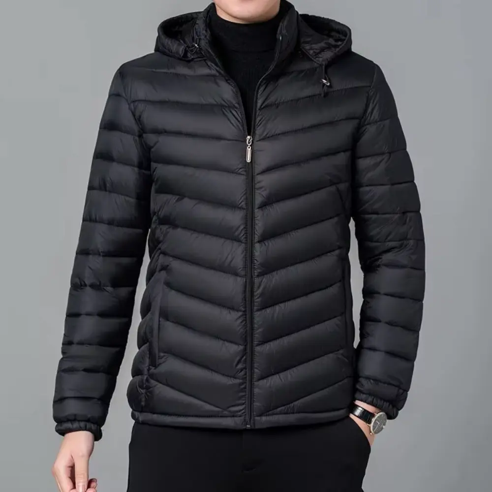Phillip puffer jacket lightweight padded coat full zip closure casual winter style