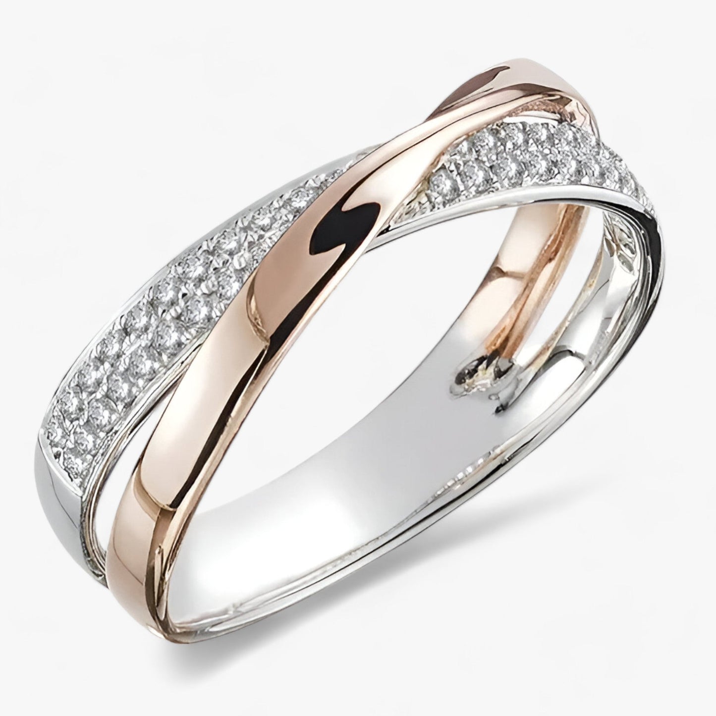 Adeline - Criss-Cross Band Ring