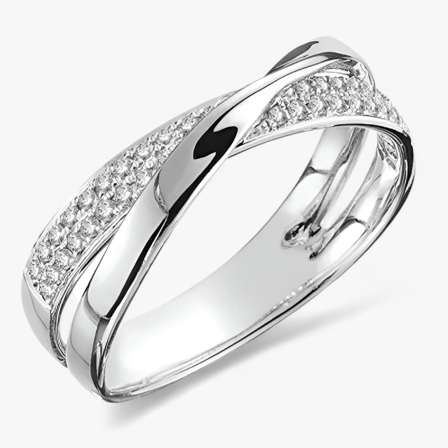 Adeline - Criss-Cross Band Ring