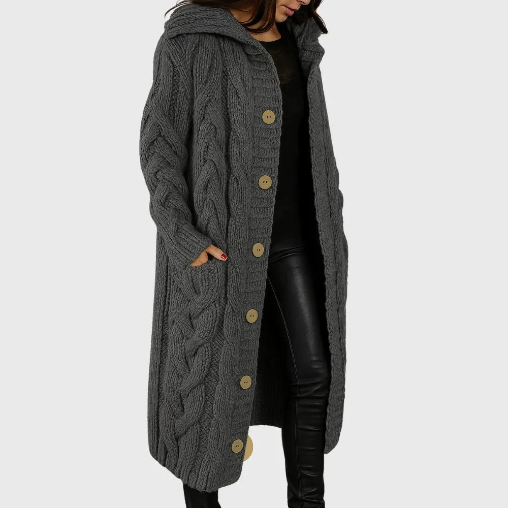 Cadence elegant camel cosy coat structured silhouette flattering fit for layering