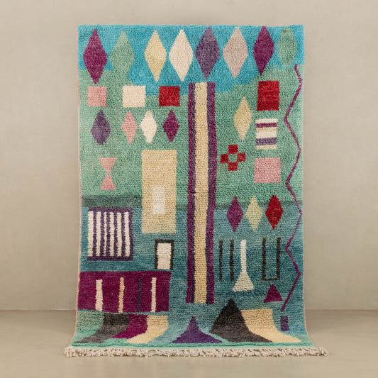 Rejwa - vintage boujad rug - Wavlynn