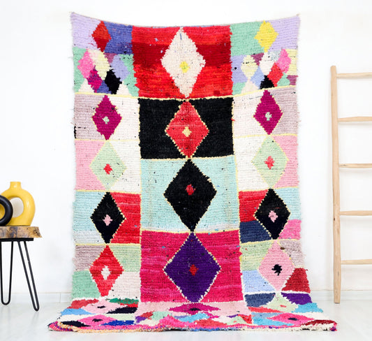 Bahya Moroccan Rug 4'6" x 8'3" - Wavlynn