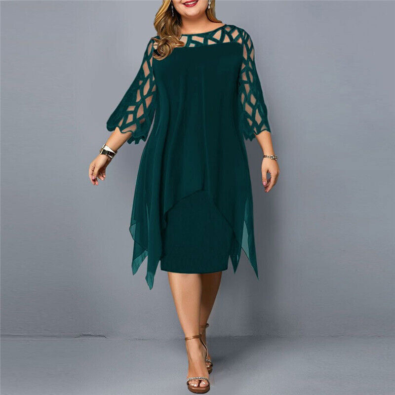 Navy chiffon cocktail dress asymmetric layered silhouette with elegant cutout details for parties