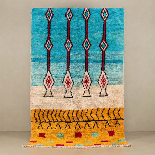 Solman - vintage boujad rug - Wavlynn