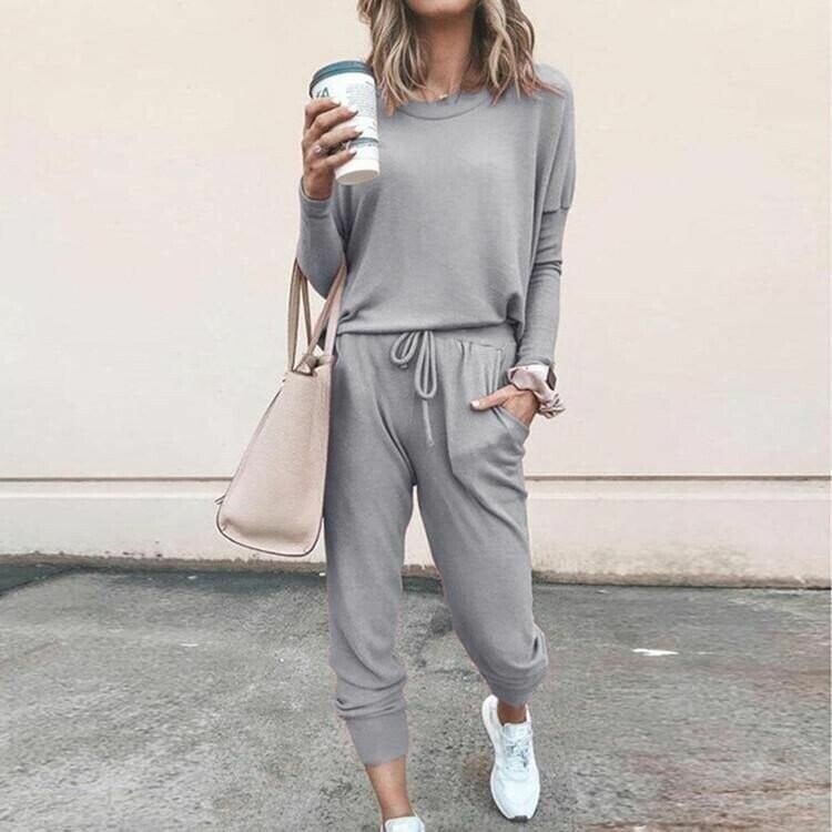 Fern chic two-piece coordinated set sleek flattering fit soft breathable fabric day-to-night style