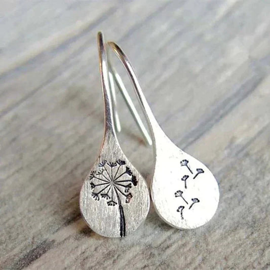 Dandelia™ | Sterling Silver Dandelion Earrings - WAVLYNN