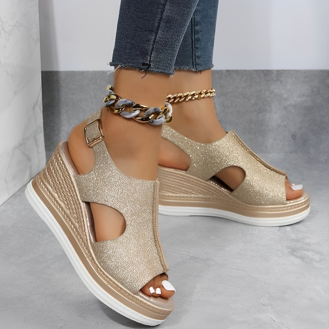 Women's comfort comfort support sandals in neutral tones with cushioned footbed and elegant minimalist strap design