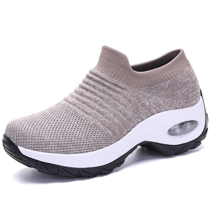 Women's Solange comfort support slip-on shoes in neutral tone with cushioned ergonomic sole