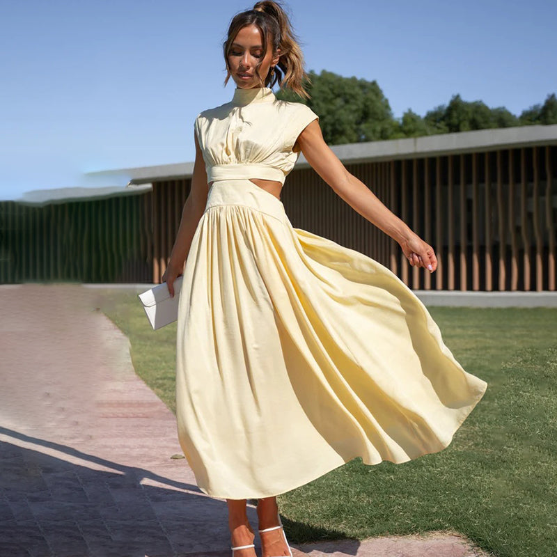 Chloé™ floral halter dress breezy silhouette elegant summer style for every occasion