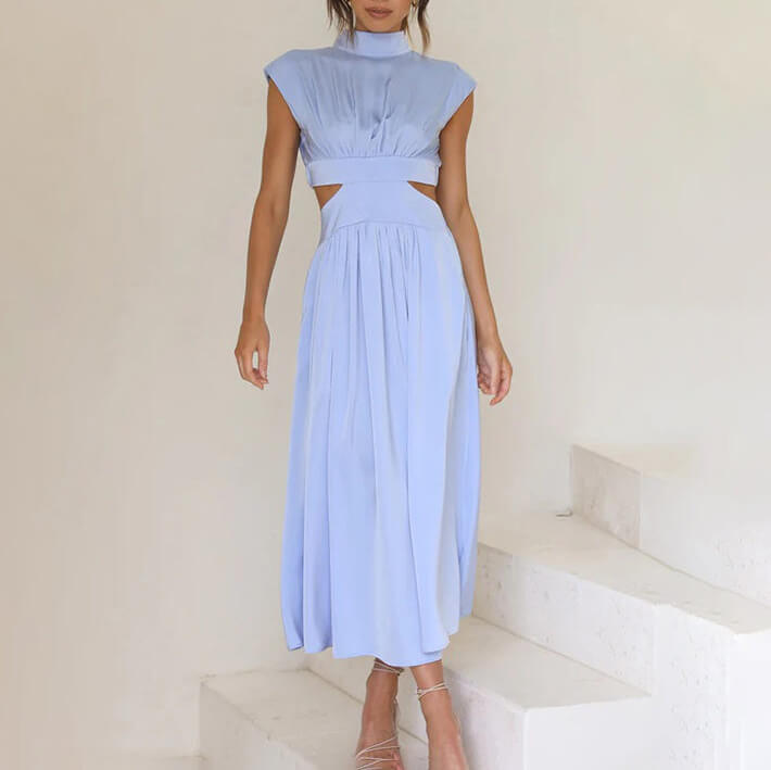 Chloé floral halter dress breezy silhouette effortless summer elegance flattering cut