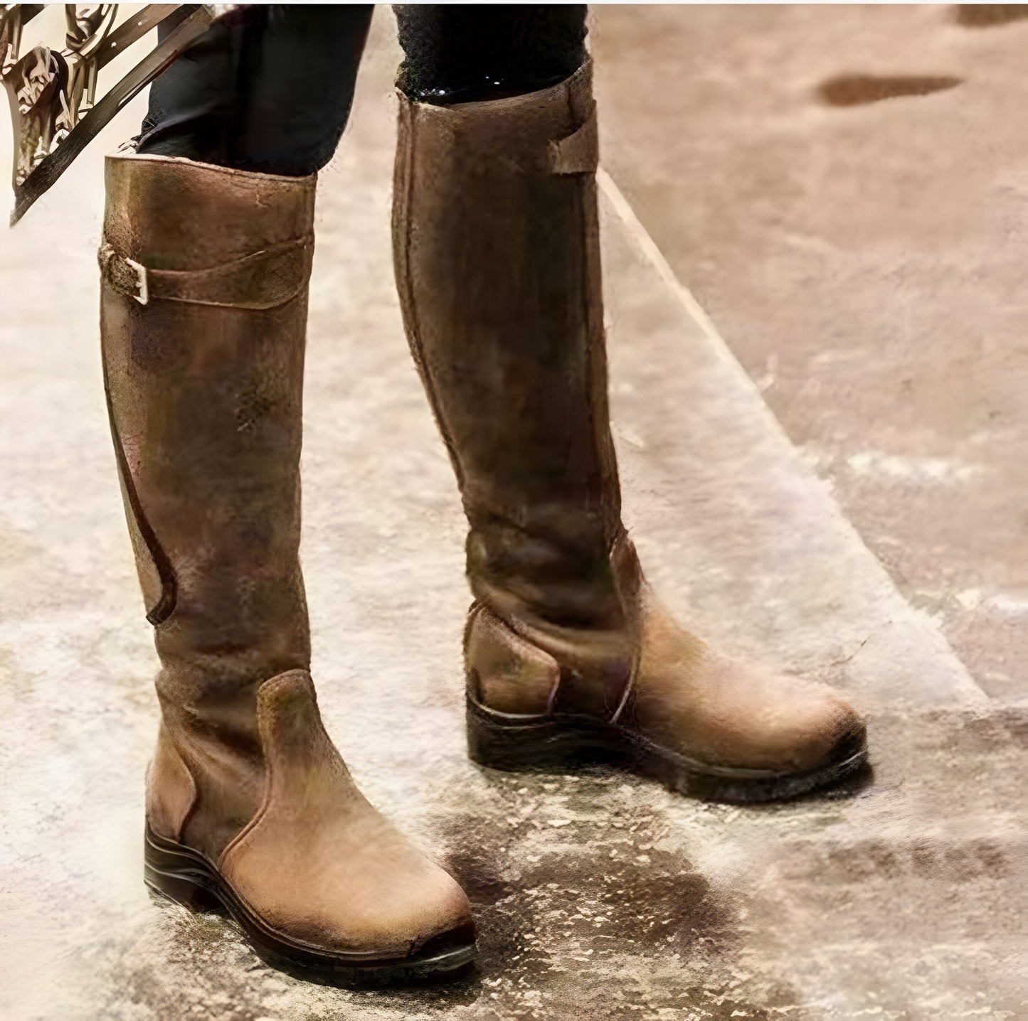 Raelynn knee-high waterproof women's boots in rugged refined silhouette for rain and light snow