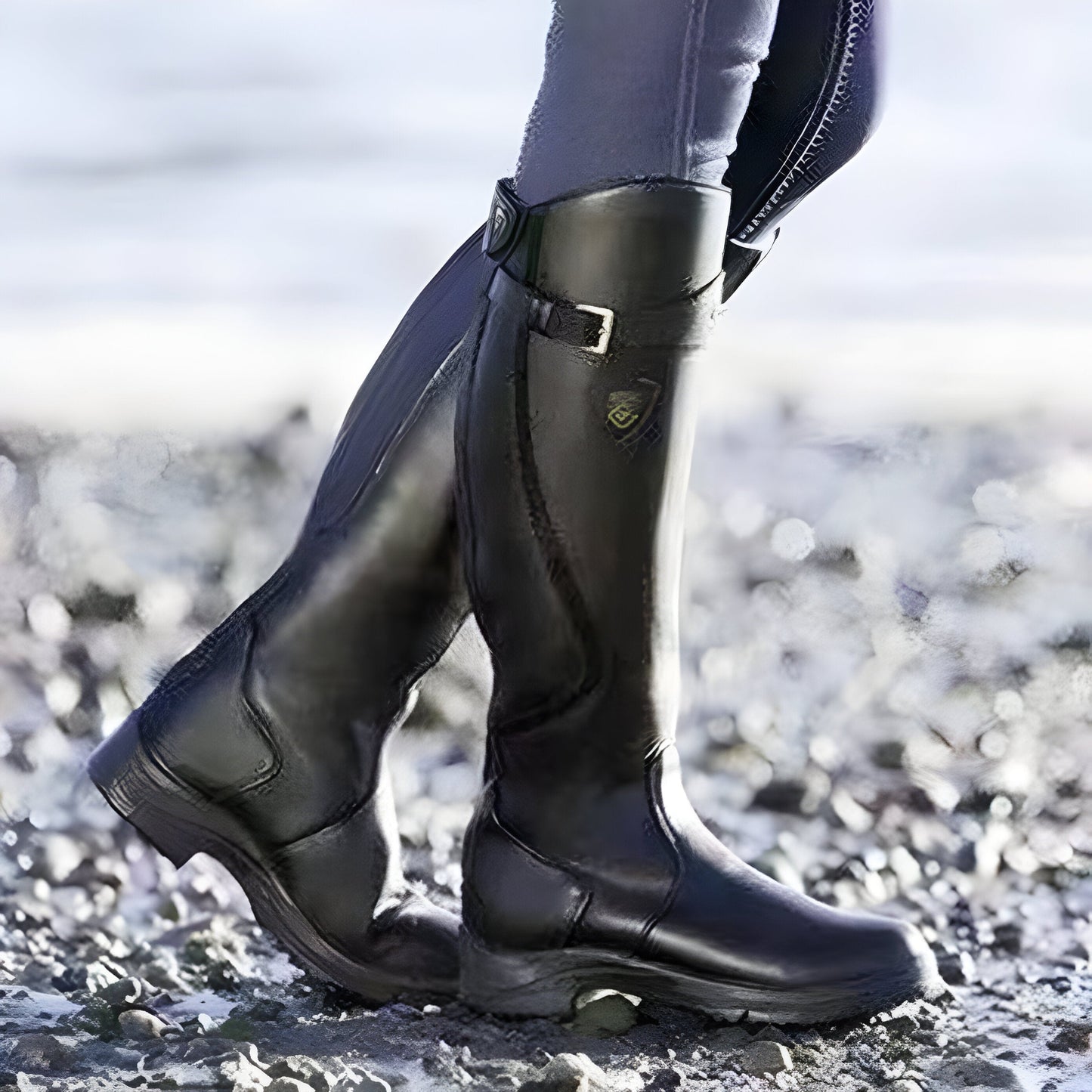 Raelynn knee-high waterproof women's boots in neutral tone, rugged refined silhouette for all-weather wear
