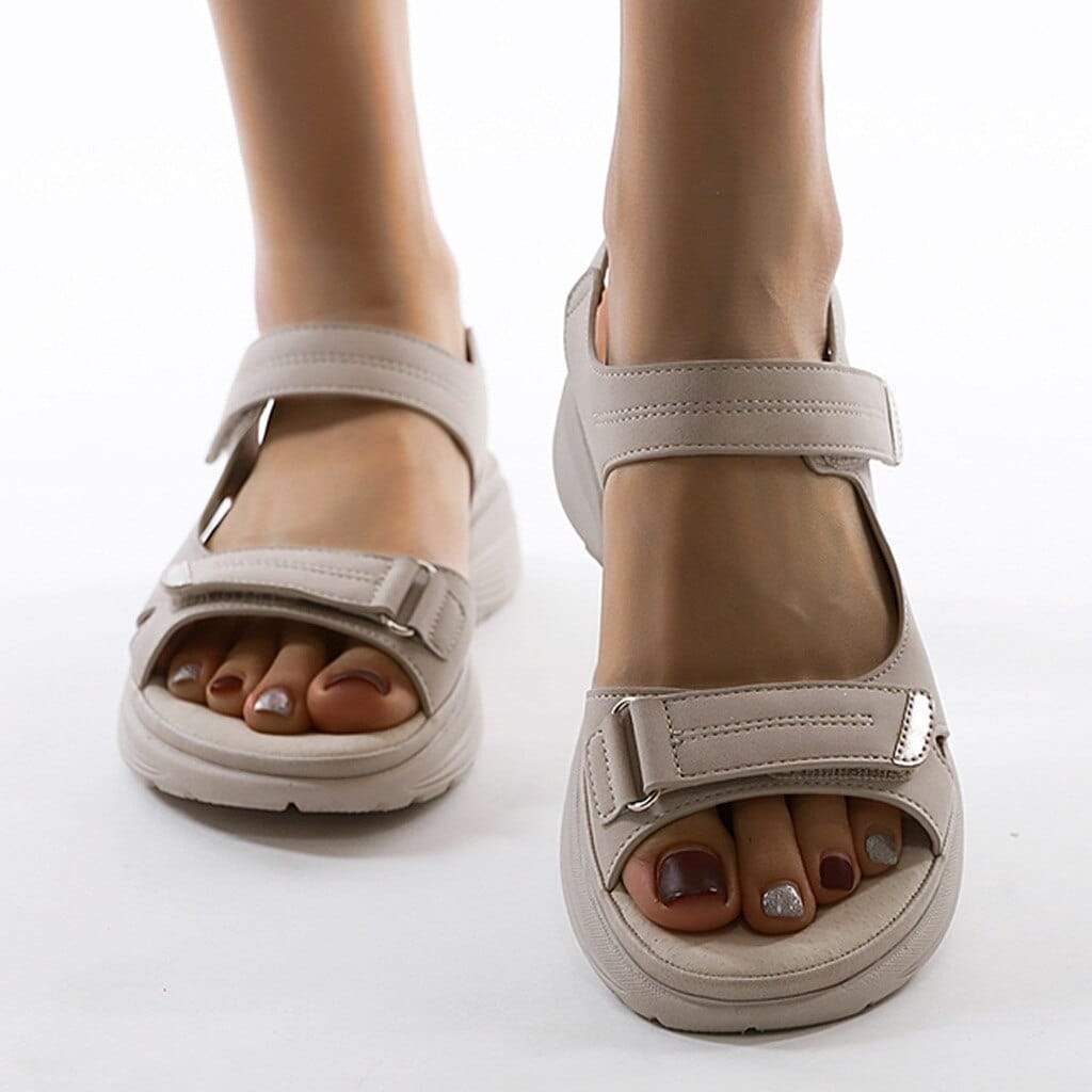 Women's ergonomic sandals with adjustable straps and cushioned supportive footbed for all-day comfort