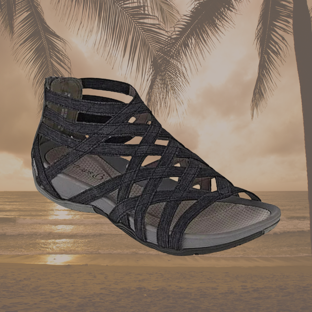 Women's comfort adjustable sandals with cushioned sole and ergonomic comfort support for summer