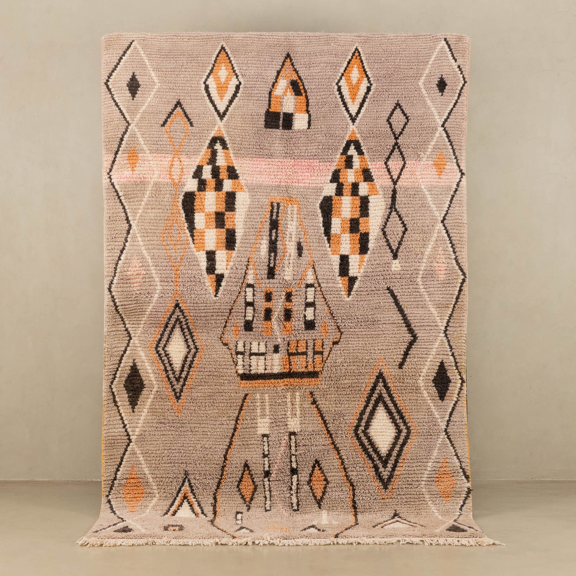 Zayar - vintage boujad rug - Wavlynn